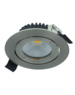 Luxar IP44 LED inbouwspot kantelbaar 5W 2700K Dimbaar Zilver