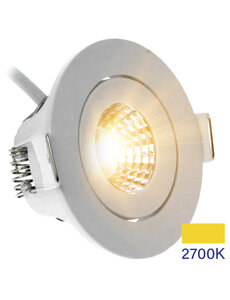 EcoDim LED Inbouwspot IP54  2700K dimbaar Wit kantelbaar