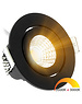 EcoDim LED Inbouwspot IP54 Dim to Warm Zwart kantelbaar
