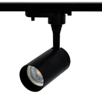 Luxar 1-FASE RAIL 1 Meter Zwart incl. voeding en eindkap