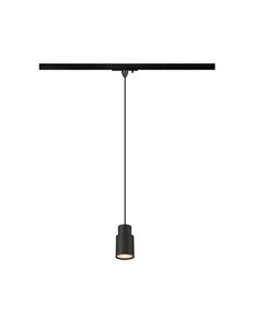 SLV SLV 1 fase rail pendel spot GU10 Tube zwart
