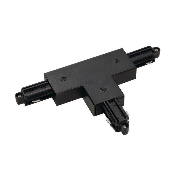 SLV SLV 1-Fase-Rail T-verbinder opbouw zwart, aarde buiten links
