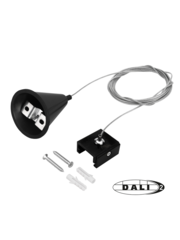 Luxar 3 Fase Rail DALI Pendelset 1,5m Zwart