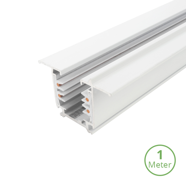 Luxar Luxar Inbouw 3-Fase Rail 1m Wit