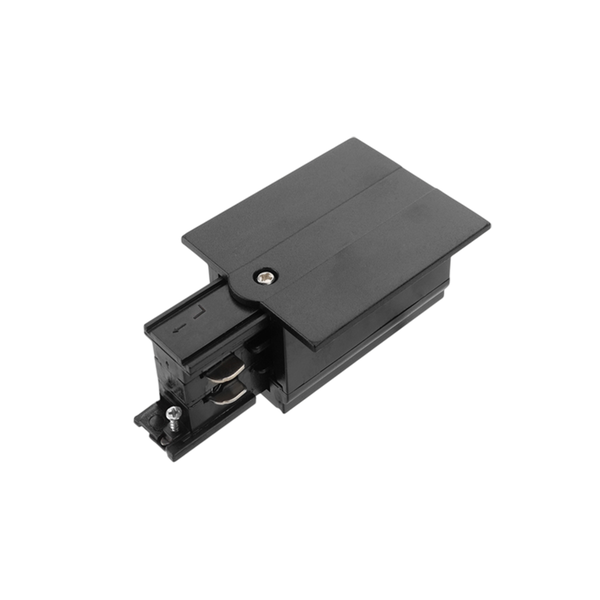 Luxar Luxar Inbouw 3-Fase Power Connector Links Zwart