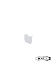 Luxar 3 Fase Rail DALI Eindkap Wit