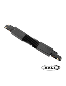 Luxar 3 Fase Rail DALI Flexibele Connector Zwart
