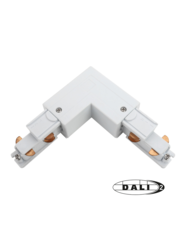 Luxar 3 Fase Rail DALI L-Vorm Connector Inside Wit