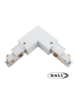 Luxar 3 Fase Rail DALI L-Vorm Connector Inside Wit