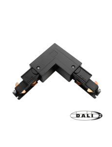 Luxar 3 Fase Rail DALI L-Vorm Connector Inside Zwart