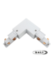 Luxar 3 Fase Rail DALI L-Vorm Connector Outside Wit