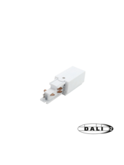 Luxar 3 Fase Rail DALI Power Connector Links Wit