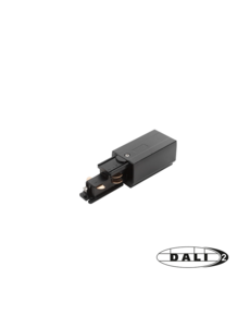 Luxar 3 Fase Rail DALI Power Connector Links Zwart