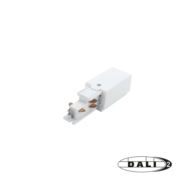 Luxar Luxar 3-Fase Rail DALI Power Connector Rechts Wit