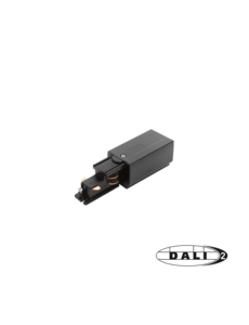 Luxar 3 Fase Rail DALI Power Connector Rechts Zwart