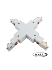 Luxar 3 Fase Rail DALI X-Vorm Connector Wit