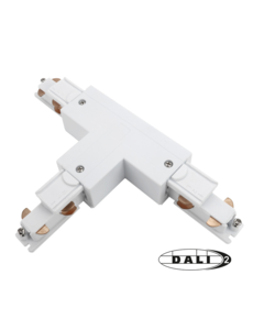 Luxar 3 Fase Rail DALI T-Vorm Connector Left Outside Wit