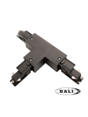 Luxar 3 Fase Rail DALI T-Vorm Connector Left Inside Zwart