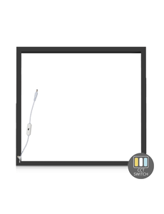 Luxar LED Frame Paneel Edge Lit 40W CCT-Switch 60x60 cm Zwart