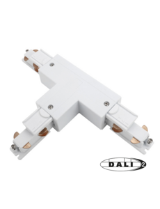 Luxar 3 Fase Rail DALI T-Vorm Connector Right Outside Wit