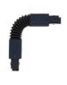 Luxar 3 Fase Rail flexibele connector  Zwart