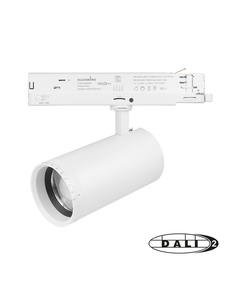 Luxar 3 Fase Rail DALI Railspot 30W Zoomable CCT Wit