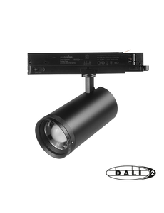 Luxar 3 Fase Rail DALI Railspot 30W Zoomable CCT Zwart CRI90