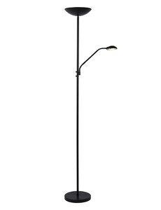 Lucide ZENITH Leeslamp LED Dimbaar 20W+4W 3000K - Zwart