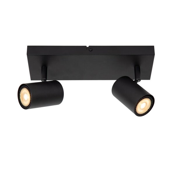 Lucide Lucide AMIGO Plafondspot 2xGU10 Zwart