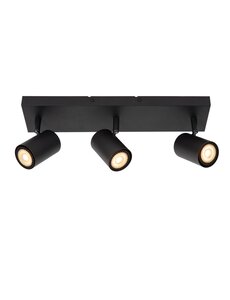Lucide Plafondspot 3xGU10 Zwart