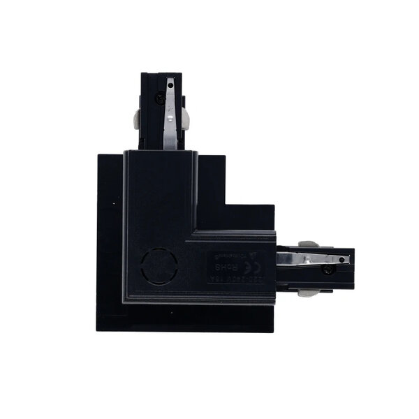Luxar Luxar Inbouw 3 Fase L-Vorm Connector Inside Zwart