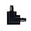 Luxar Luxar Inbouw 3 Fase L-Vorm Connector Outside Zwart