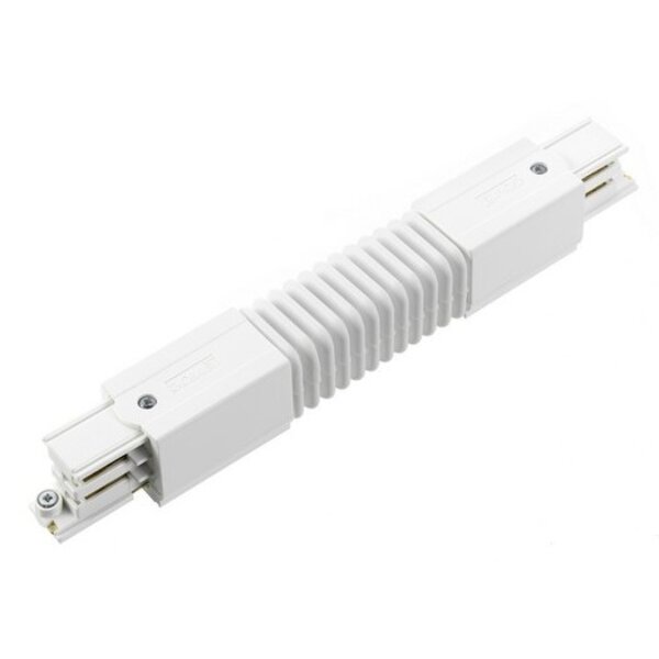 Global Trac Lighting Systems Global 3-Fase-Rail flexibele connector  wit