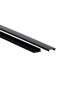 Luxar Inbouw 3 Fase Blindplaat 1m Zwart