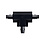 Luxar Luxar Inbouw 3 Fase T-Vorm Connector Right-1 Zwart