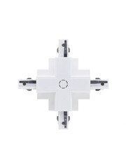 Luxar Inbouw 3 Fase X-Vorm Connector Wit