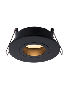 Luxar GU10 Inbouwspot IP65 Kantelbaar Zwart