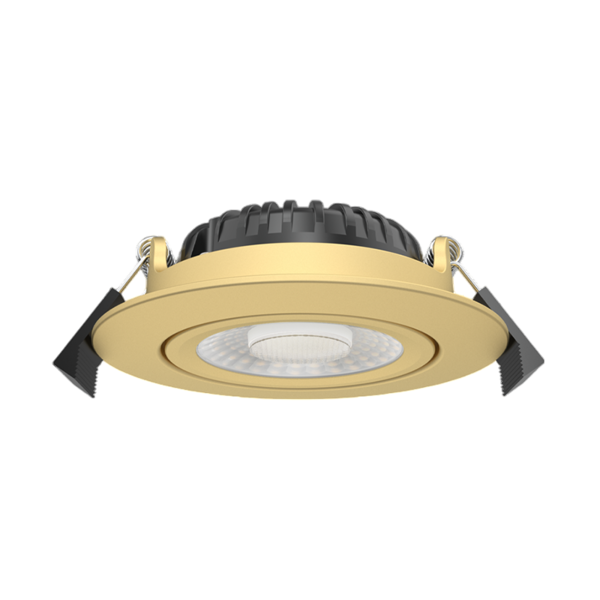 Luxar Luxar Slim-Fit LED Inbouwspot IP65 5W/7W CCT & Dim to Warm Brass