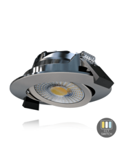 Luxar Slim-Fit LED Inbouwspot IP65 6W CCT Dimbaar Zilver