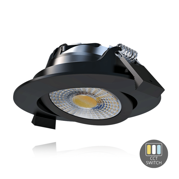 Luxar Luxar Slim-Fit LED Inbouwspot IP65 6W CCT Dimbaar Zwart