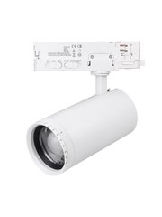 Luxar Witte 3 Fase Railspot met Zoomlens & CCT-Switch & Watt Switch