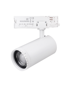 Luxar Witte 3 Fase Railspot met Zoomlens & CCT-Switch & Watt Switch
