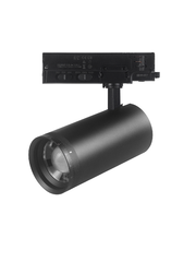 Luxar Zwarte 3 Fase Railspot met Zoomlens & CCT-Switch & Watt Switch