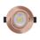 Luxar IP44 LED inbouwspot kantelbaar 5 Watt Dimbaar 3000K Koper