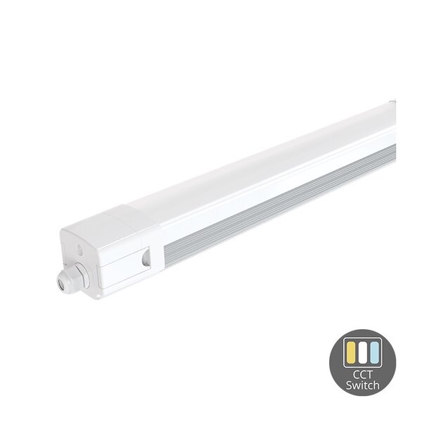 Luxar Luxar LED Tri-proof 150cm 34-62W Power & CCT Switch IP65 Noodfunctie