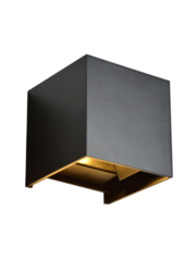Luxar IP65 LED CUBE 2X3W DIMBAAR ZWART CCT