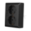 Luxar Luxar Wandcontactdoos Half Opbouw 2-Voudig Geaard met USB-A & USB-C Mat Zwart