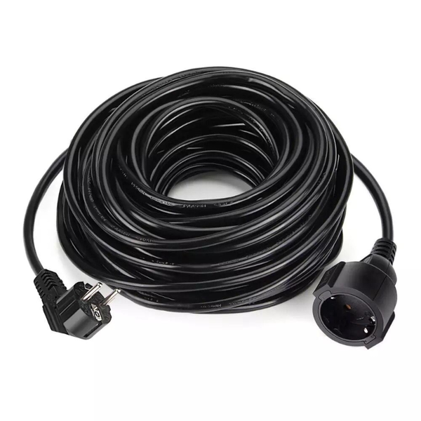 Luxar Verlengkabel Zwart 20 Meter 1,5 mm²