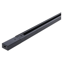 Luxar 1-FASE RAIL 1 Meter Zwart incl. voeding en eindkap