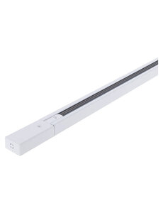 Luxar 1 Fase Rail 2 Meter Wit inclusief voeding en eindkap